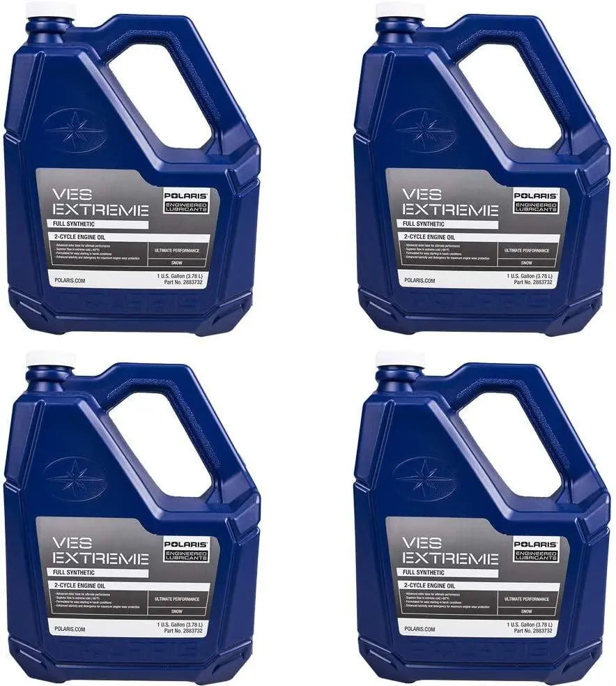 Polaris VES Extreme Highest Performance Full Synthetic 2-Cycle Oil - 1 Gallon 4-Pack Polaris