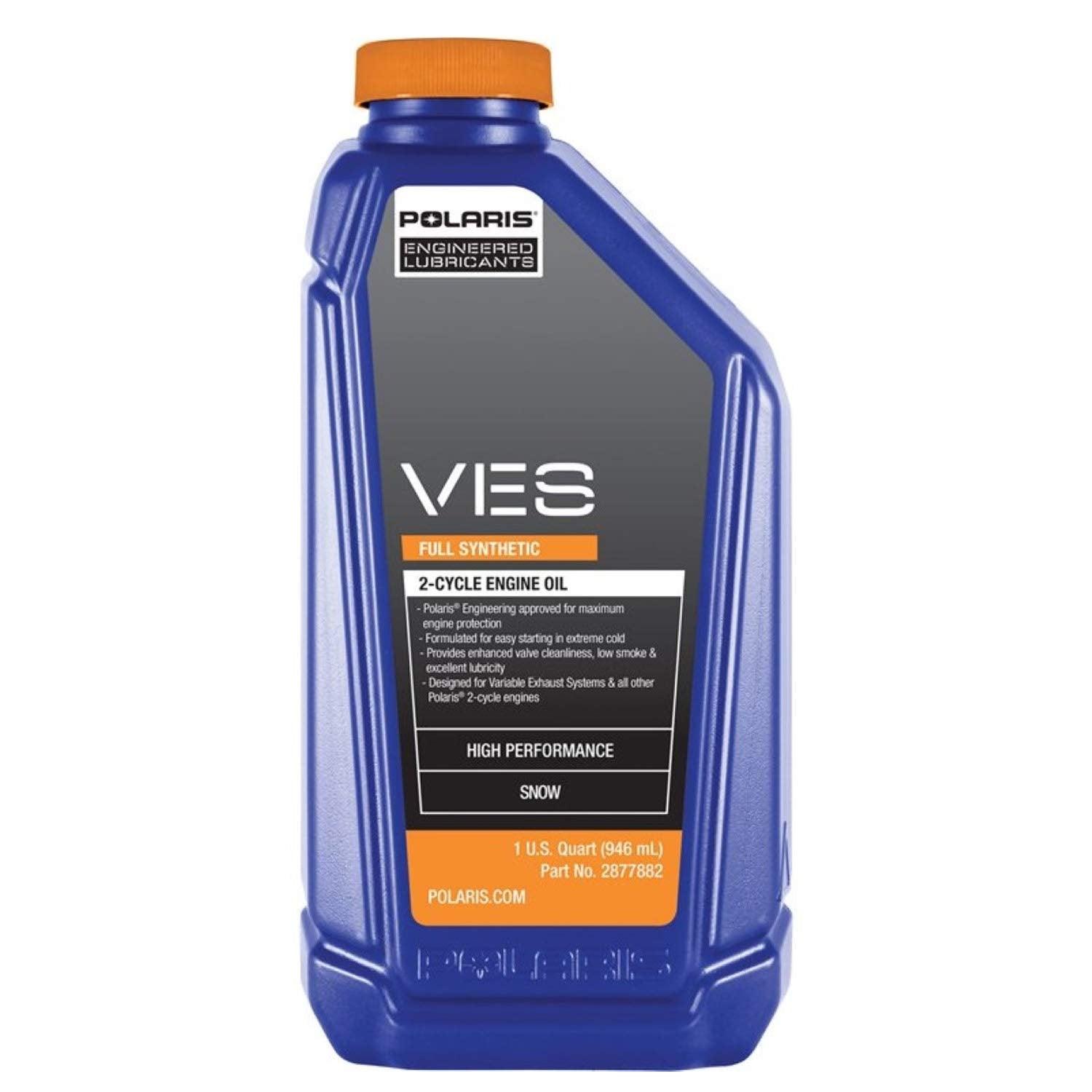 Polaris Automotive Parts and Accessories Polaris VES Full Synthetic 2-Cycle Oil - 1 Quart 2877882 00194722041349 Jorgensen Powersports