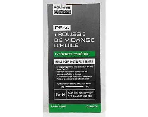 Polaris Full-Synthetic PS-4 Oil Change Kit - 2 Quarts 2202166 Polaris