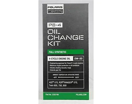 Polaris Full-Synthetic PS-4 Oil Change Kit - 2 Quarts 2202166 Polaris