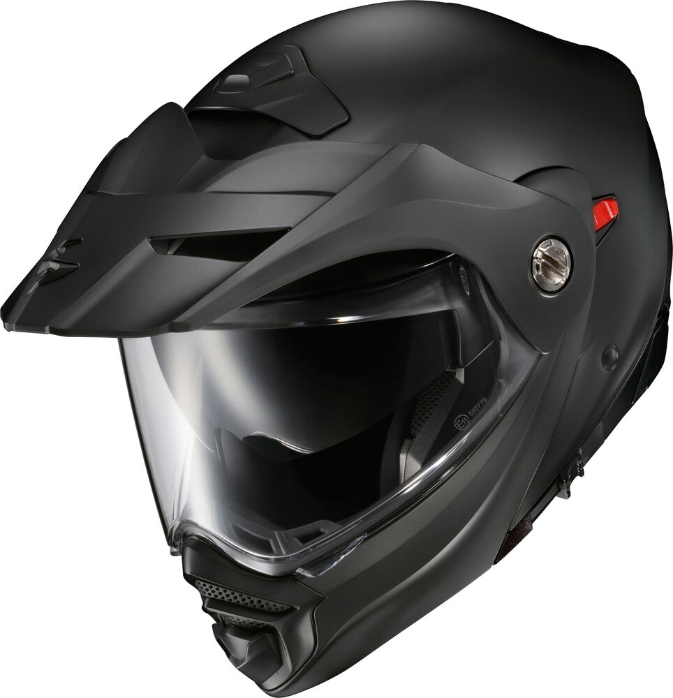 Scorpion helmet SCORPION EXO EXO-AT960 MODULAR HELMET MATTE BLACK Jorgensen Powersports