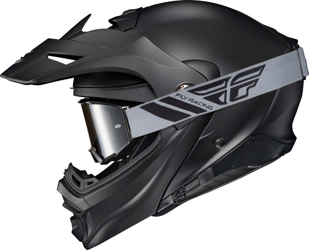 Scorpion helmet SCORPION EXO EXO-AT960 MODULAR HELMET MATTE BLACK Jorgensen Powersports