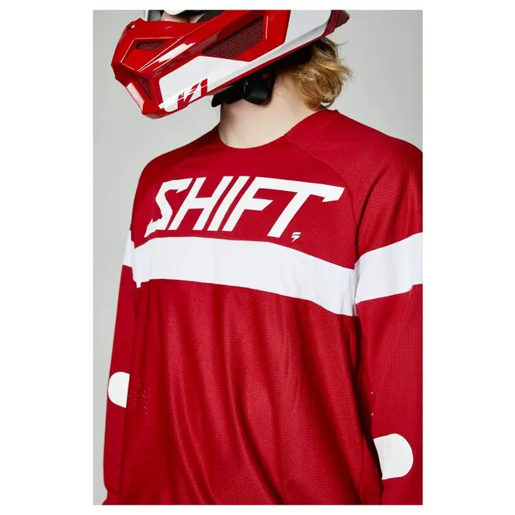 Shift Apparel Medium / Red Shift White Label Haut Jersey 26690-003-m Jorgensen Powersports