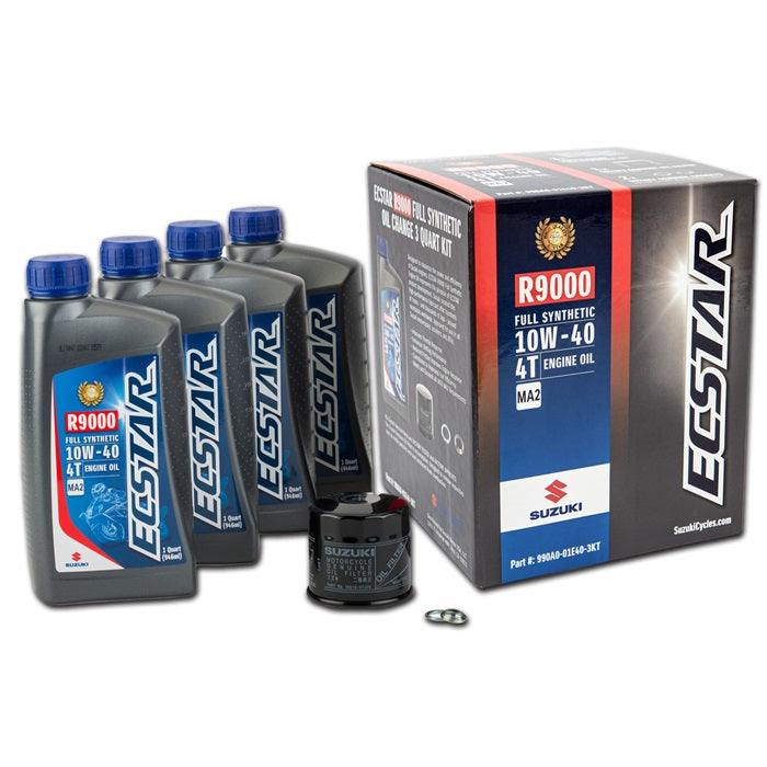 Suzuki Automotive Parts and Accessories Suzuki Full Synthetic Oil Change Kit 10w/40 - 4 Quarts 990A0-01E40-4KT M 708088768644 Jorgensen Powersports