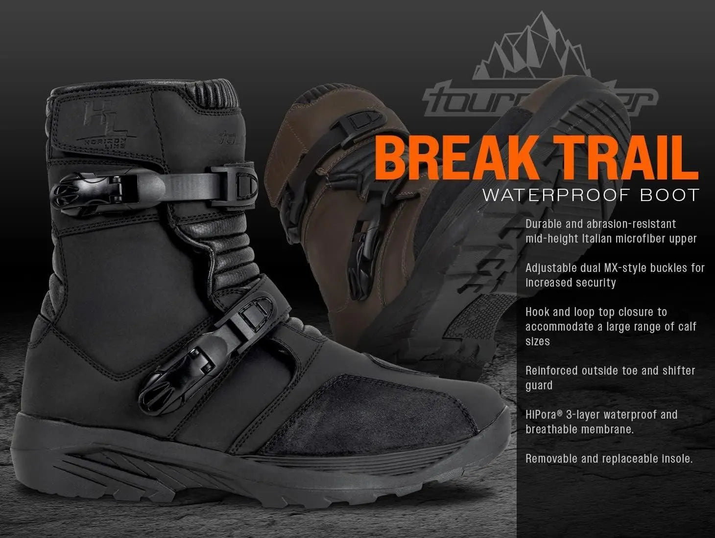 Tour Master Break Trail Waterproof Street Boots Tour Master
