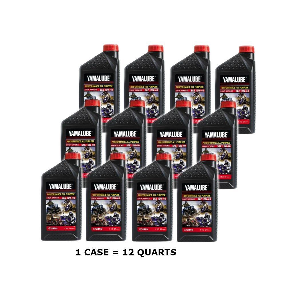 Yamaha Automotive Parts and Accessories Yamaha All Performance Oil 10w/40 - 1 Quart 12-Pack LUB-10W40-AP-12 x12 Jorgensen Powersports