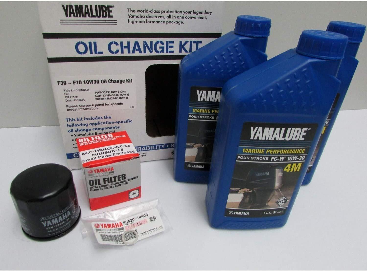 Yamaha Automotive Parts and Accessories Yamaha F70 Outboard Oil Change Kit LUB-MRNSM-KT-10 Jorgensen Powersports