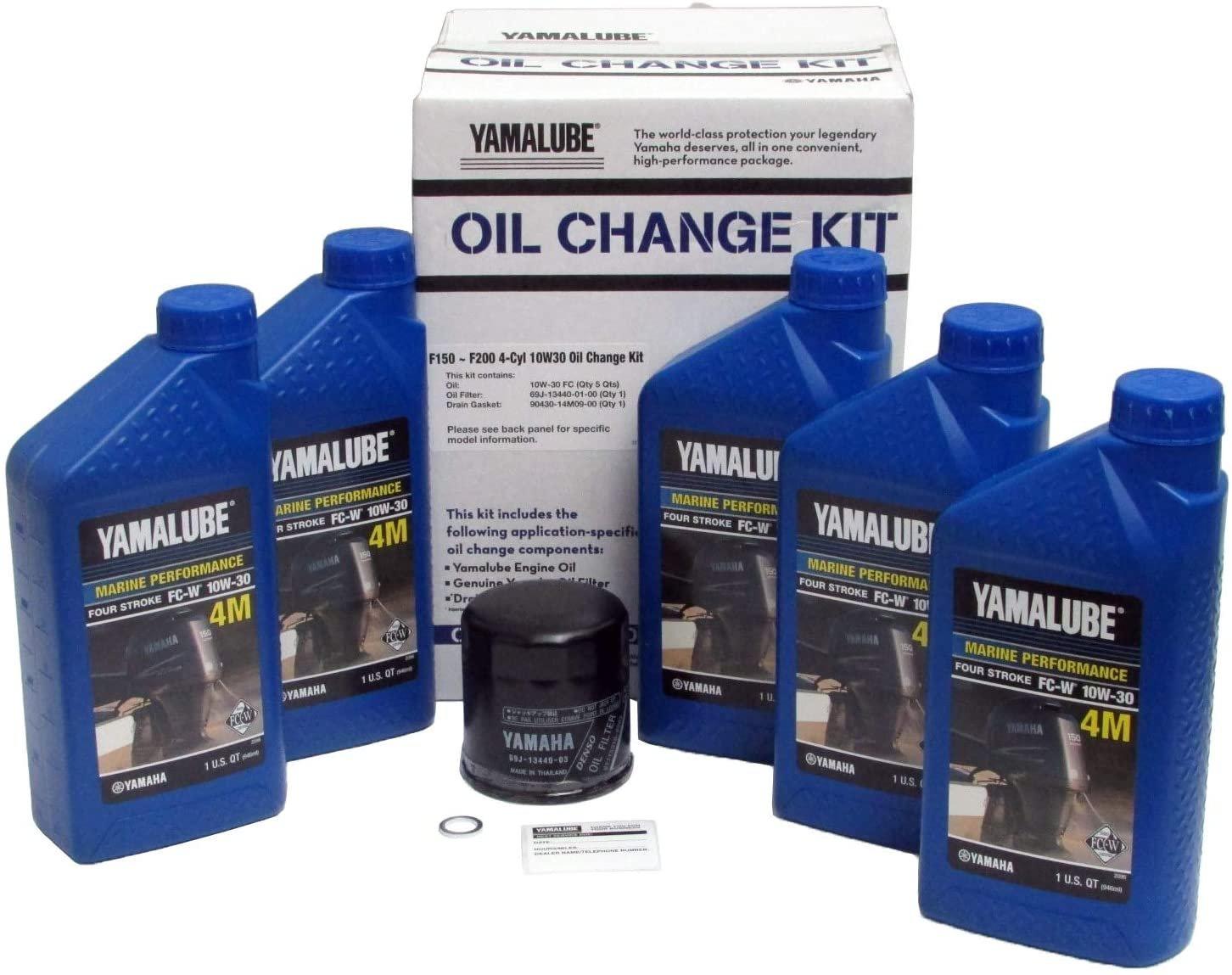 Yamaha Outboard F150 10w/30 Oil Change Kit Yamaha