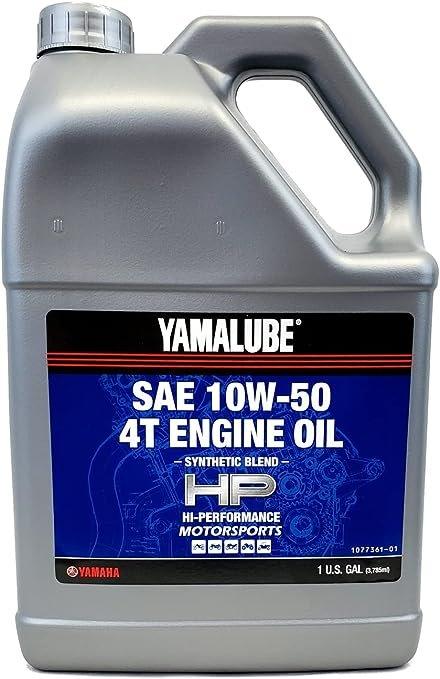 Yamaha Automotive Parts and Accessories Yamaha Performance Semi-Synthetic Oil 10w/50 - 1 Gallon LUB-10W50-SS-04 Jorgensen Powersports