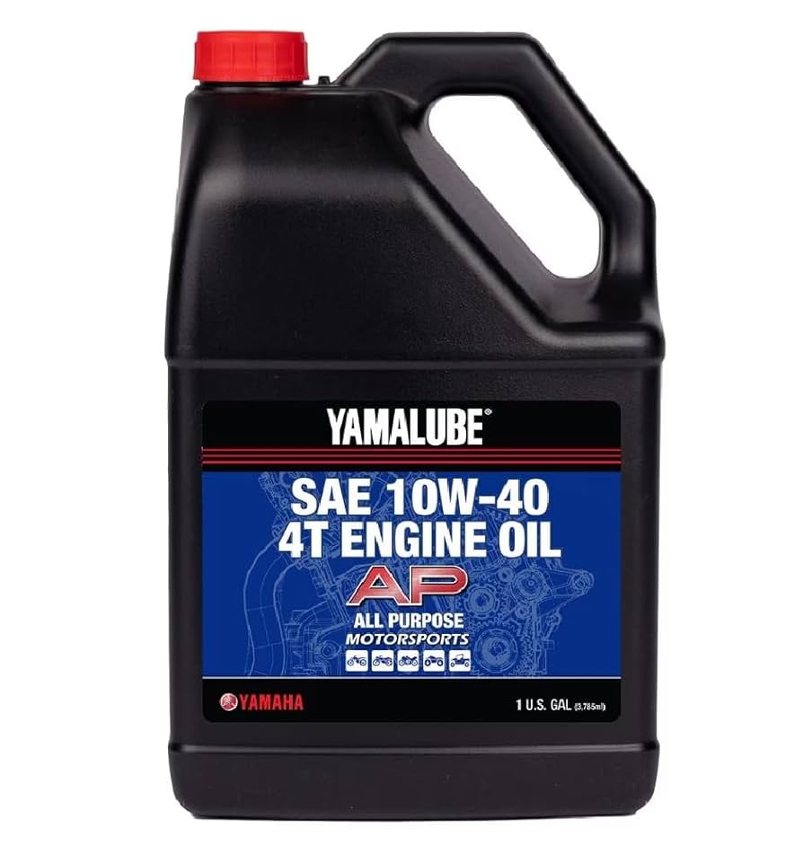 Yamaha Automotive Parts and Accessories Yamalube LUB-10W40-AP-04 Performance 4-Stroke Engine Oil Yamalube OEM LUB10W40AP04 Jorgensen Powersports
