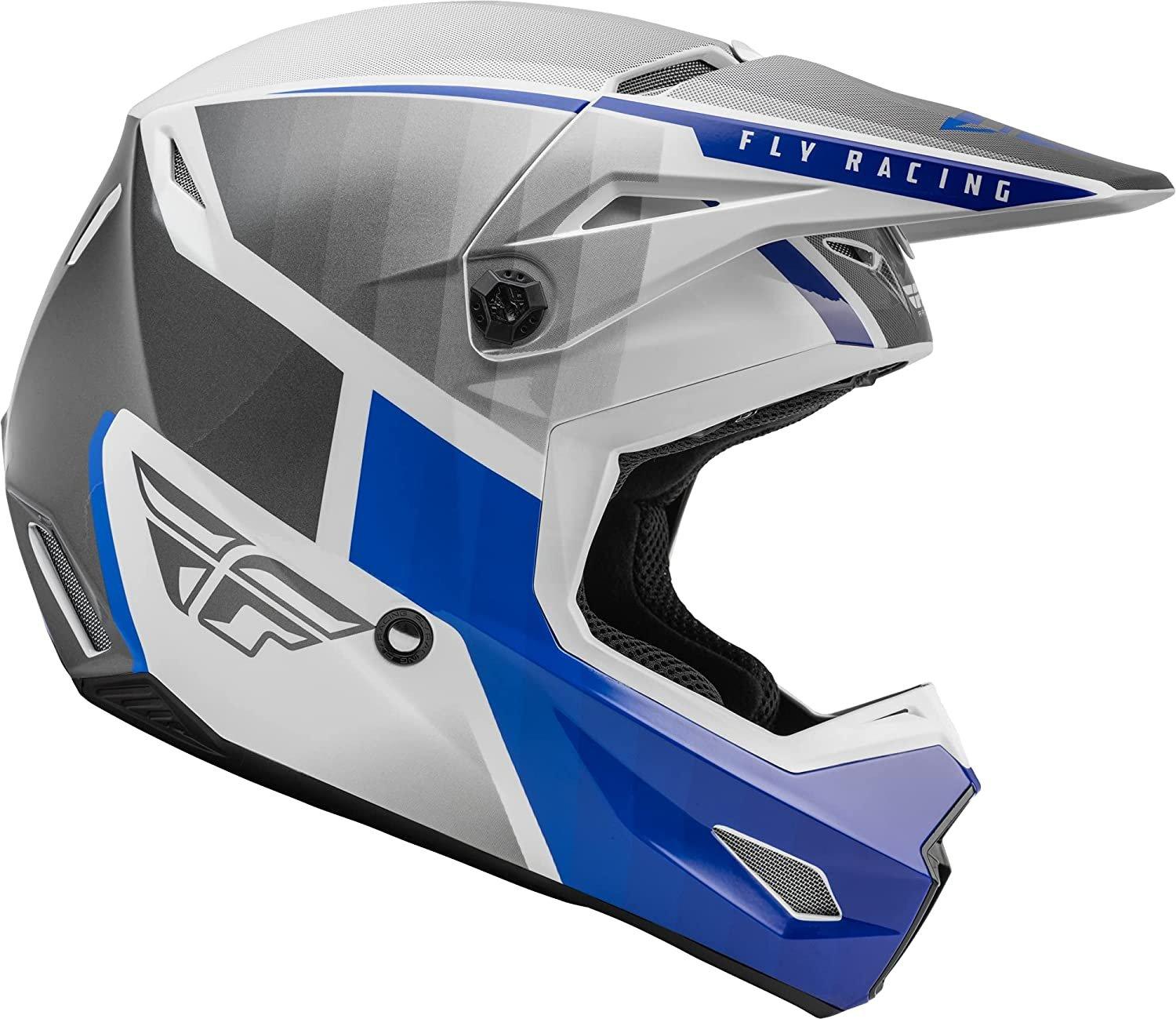 Fly Apparel Blue/Charcoal/White / X-Large Fly Kinetic Drift Helmet 73-8641X 191361293108 Jorgensen Powersports