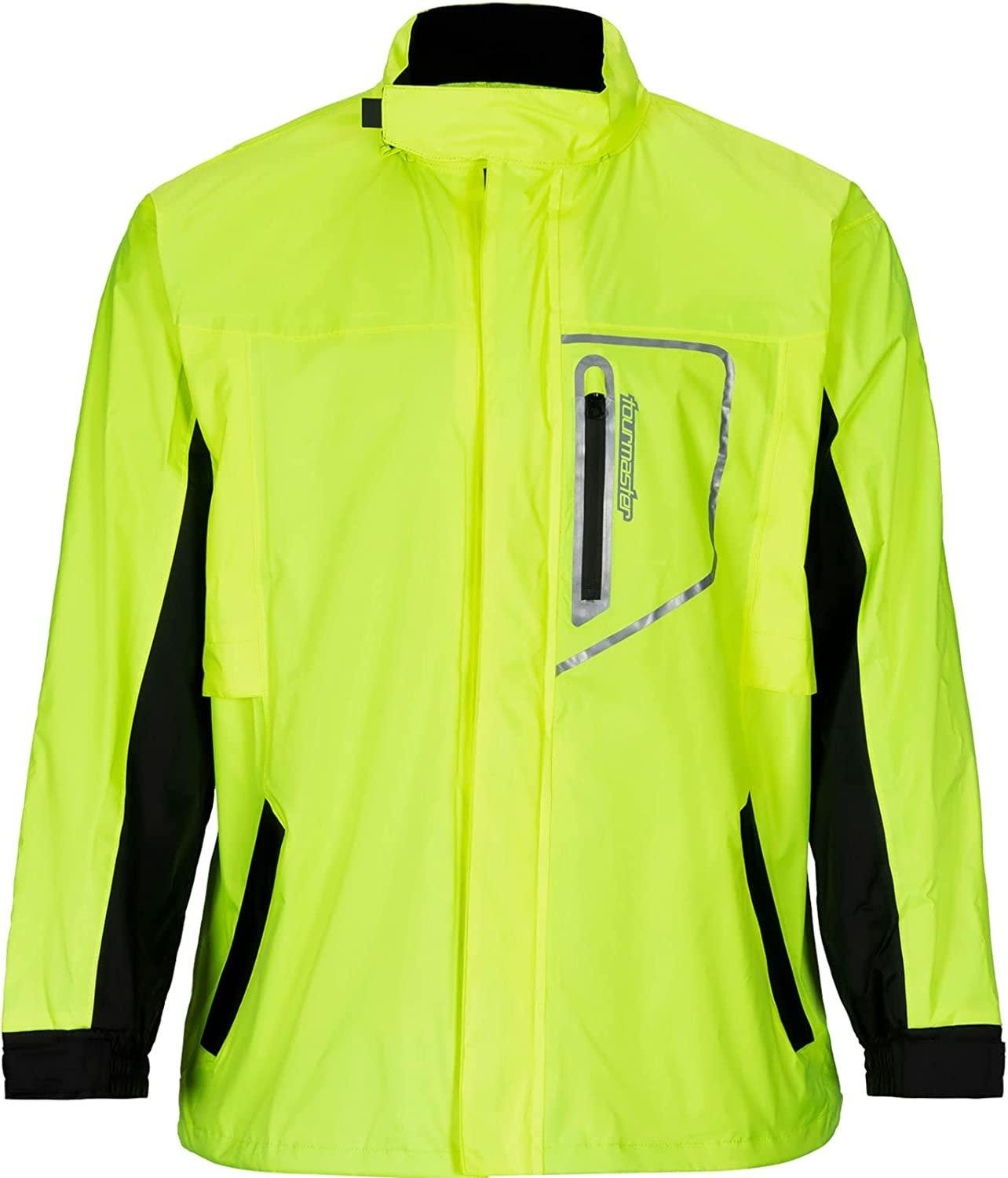 Tour Master Apparel Hi-Viz / 3X-Large Tour Master Defender Rain Jacket 8790-0313-09 097261274486 Jorgensen Powersports