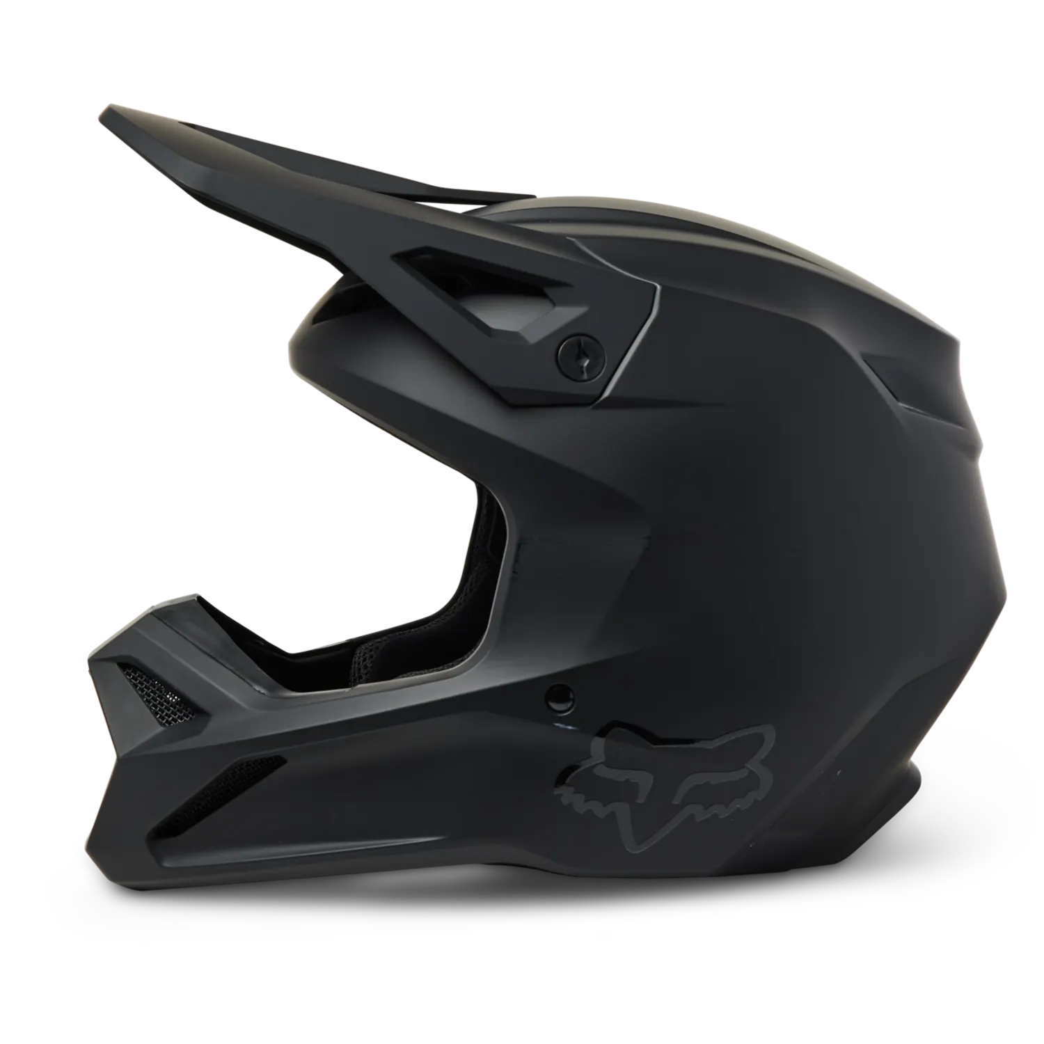 FOX Youth V1 Matte Black Helmet - Jorgensen Powersports