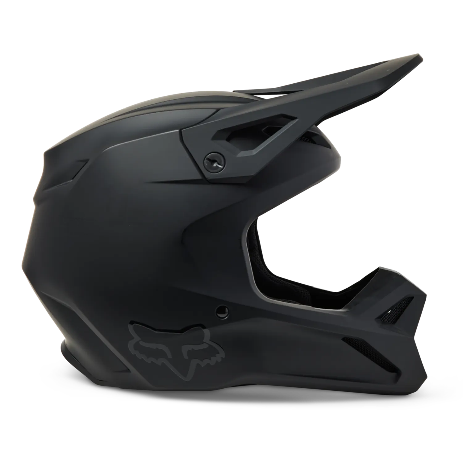 FOX Youth V1 Matte Black Helmet - Jorgensen Powersports