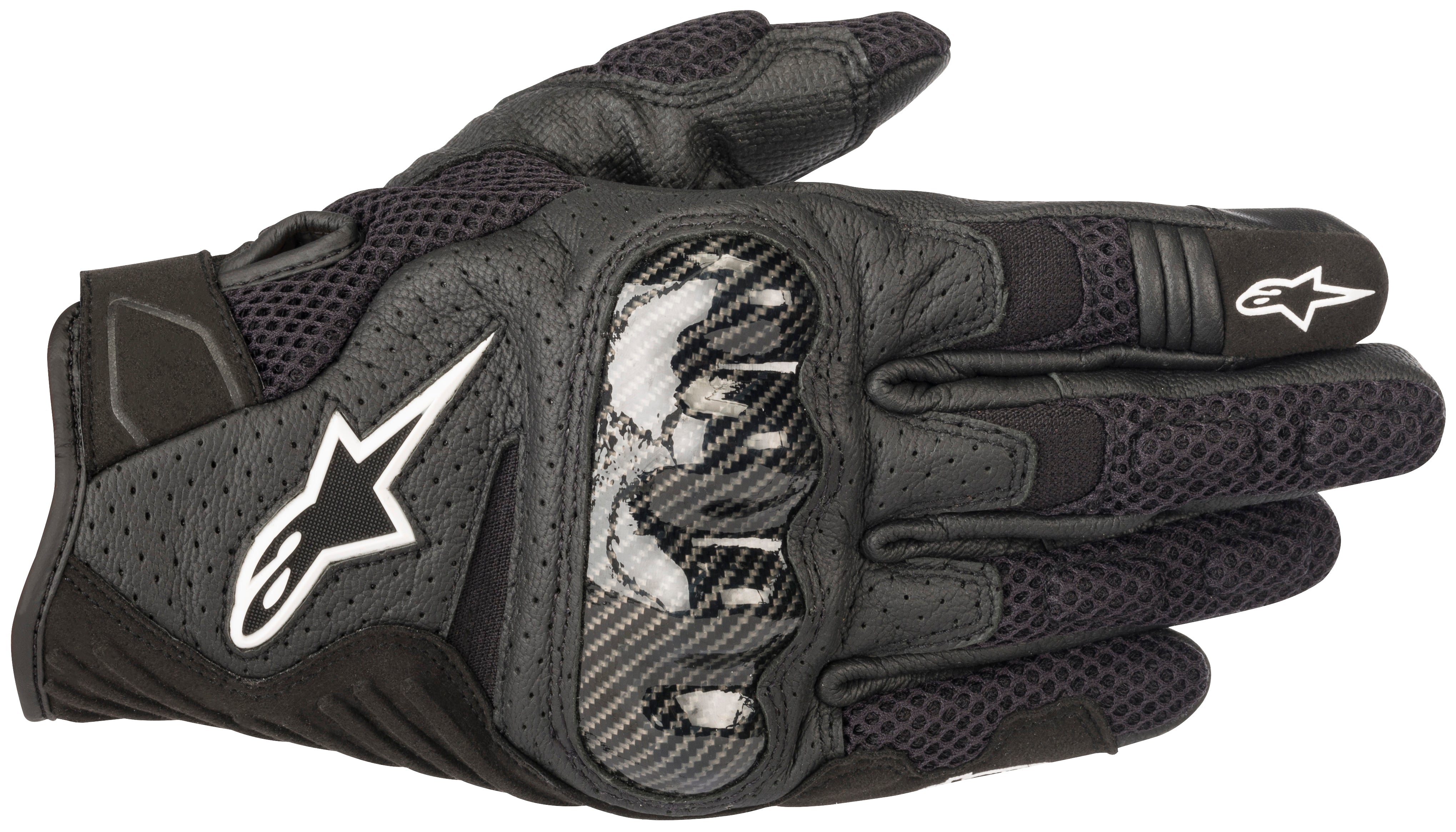 Alpinestars Protection Black / Small Alpinestars SMX-1 AIR v2 LEATHER GLOVES 4208-0005-04 Jorgensen Powersports