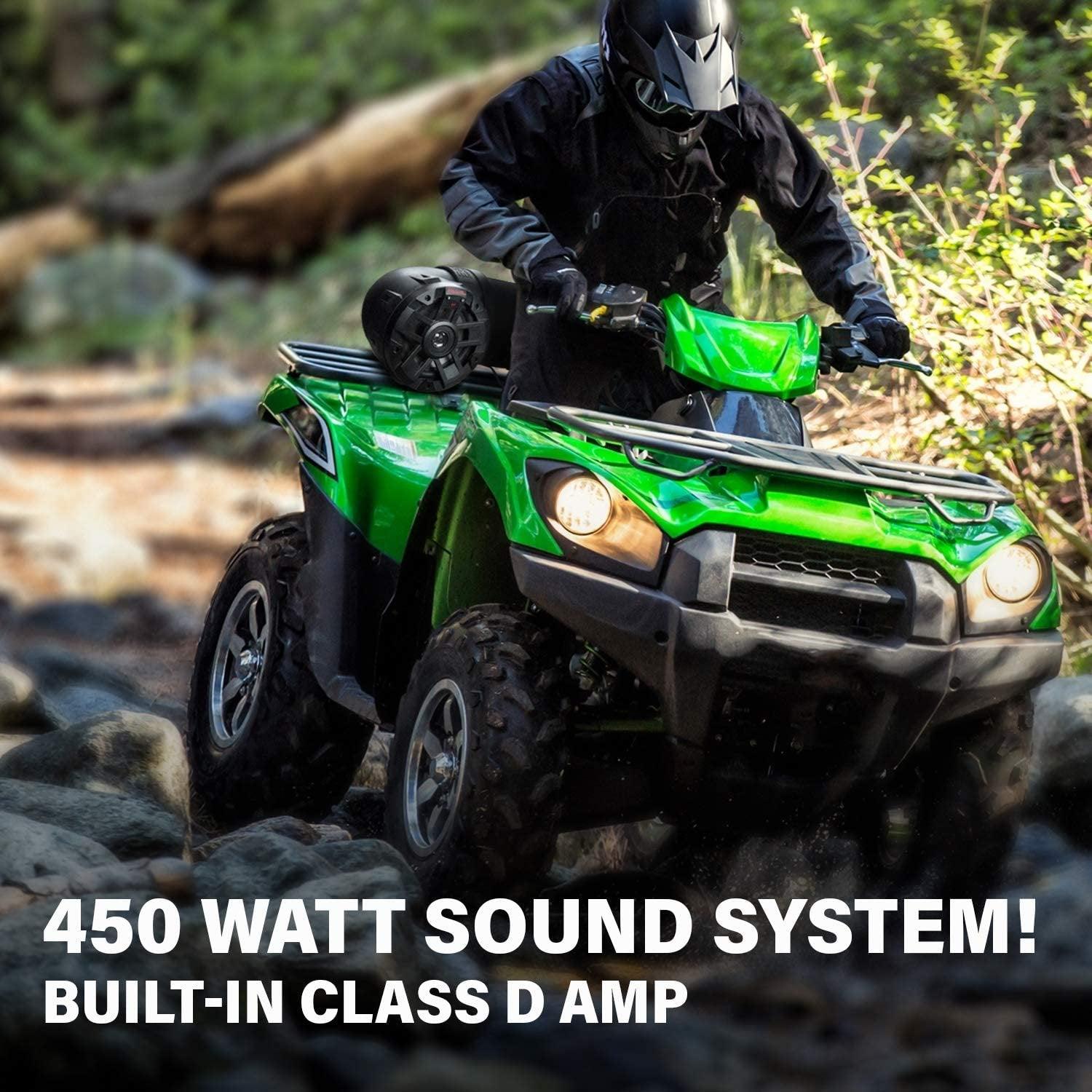 BOSS Automotive Parts and Accessories BOSS Audio 450w Bluetooth All Terrain Sound System ATVB6.5R B07H1J6NPN Jorgensen Powersports