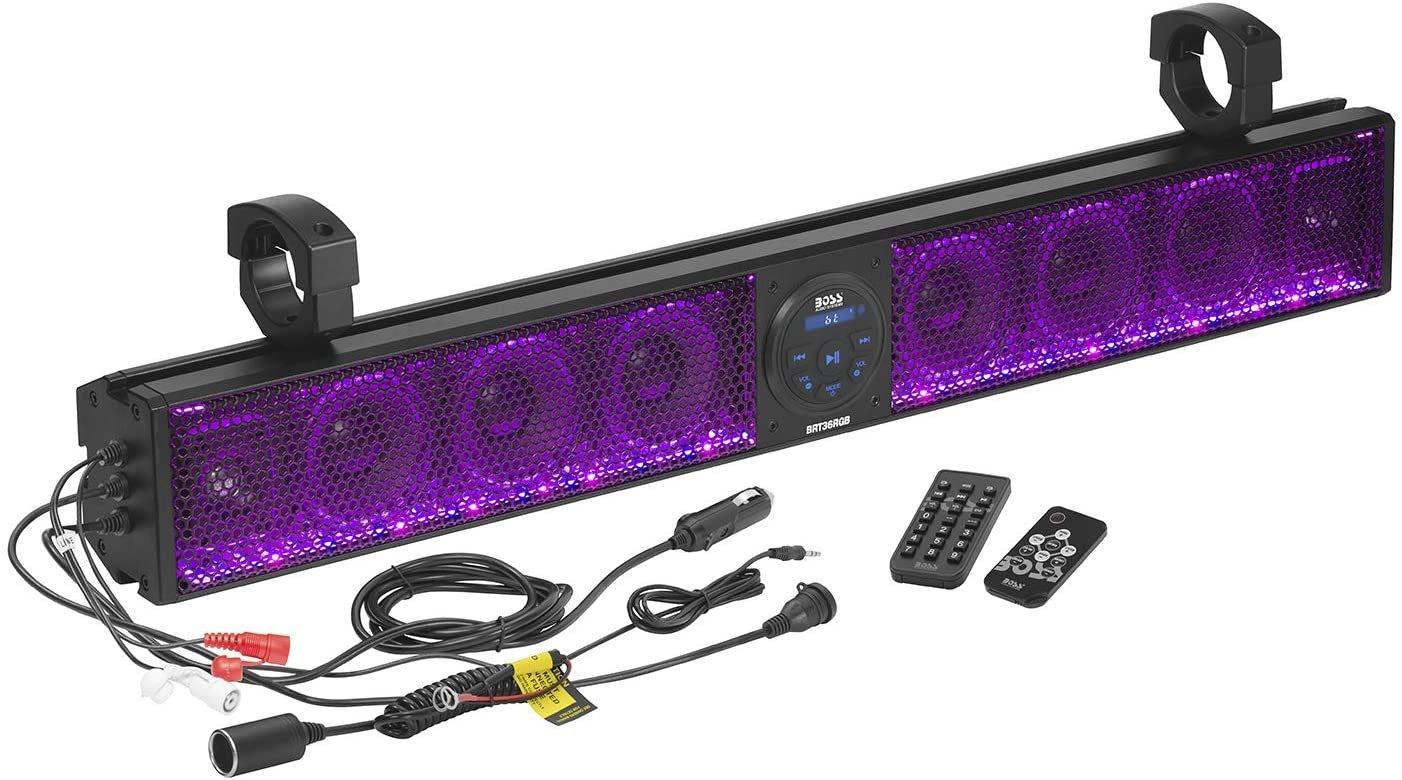 BOSS Speakers BOSS Audio Systems 36" UTV Sound Bar System RGB BRT36RGB 791489129640 Jorgensen Powersports