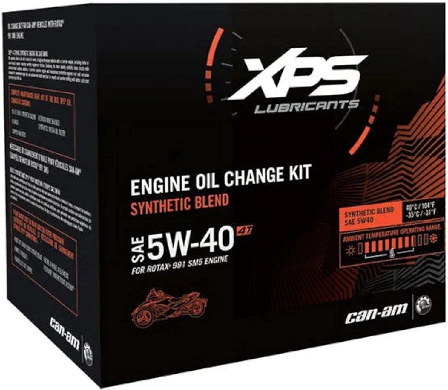 CAN AM Automotive Parts and Accessories Can Am 4T 5w/40 Synthetic Oil Change Kit 9779247 9779247 B0BTMPQWG7 Jorgensen Powersports