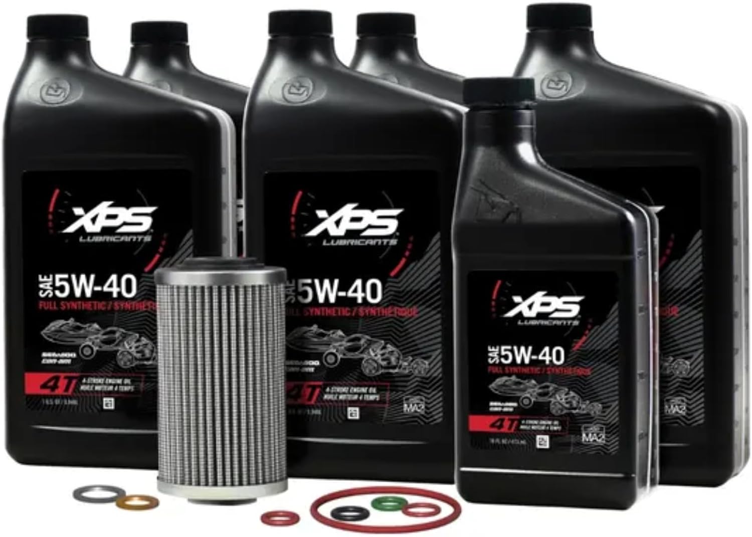 CAN AM Automotive Parts and Accessories Can-Am New OEM Spyder Oil Change Kit 5W40 for Rotax 1330, 9779249, 9779484 9779484 Jorgensen Powersports