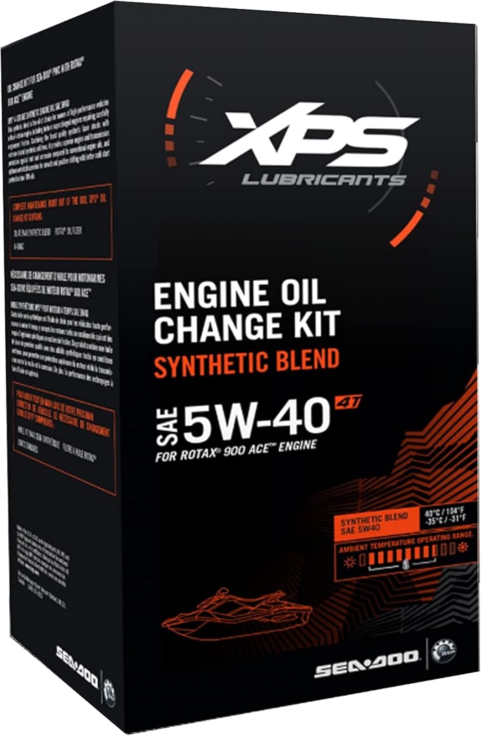 CAN AM Automotive Parts and Accessories Sea-Doo New OEM, 4T 5W-40 Synthetic Oil Change Kit, Rotax 900 ACE, 9779250 9779485 Jorgensen Powersports