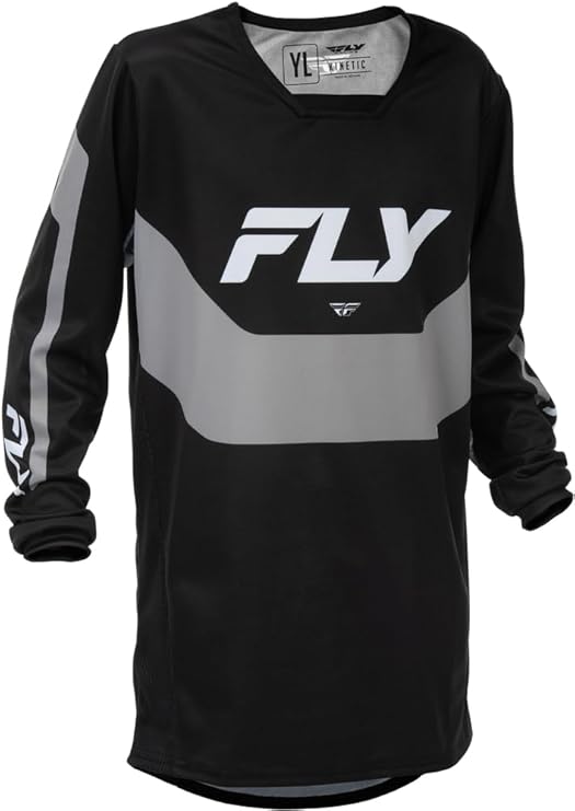 Fly Apparel Black / Medium Fly Racing 2026 Youth Kinetic Jersey 379-420YM 191361515293 Jorgensen Powersports