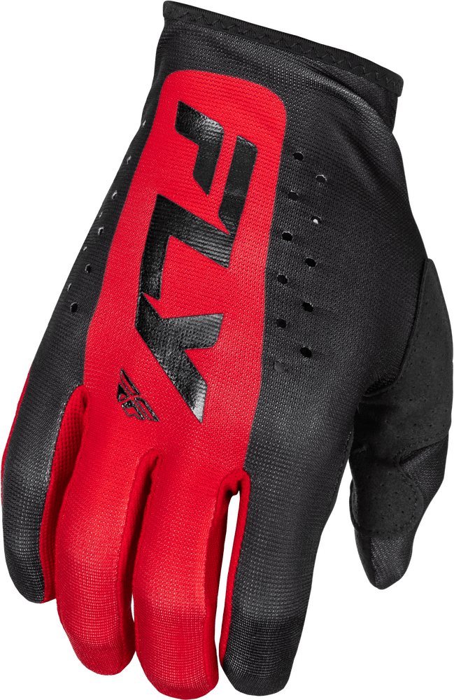 Fly Apparel Black/Red / Youth Medium Fly Lite Gloves Youth 2025 378-711YM 191361479052 Jorgensen Powersports