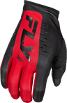 Fly Apparel Black/Red / Youth Medium Fly Lite Gloves Youth 2025 378-711YM 191361479052 Jorgensen Powersports