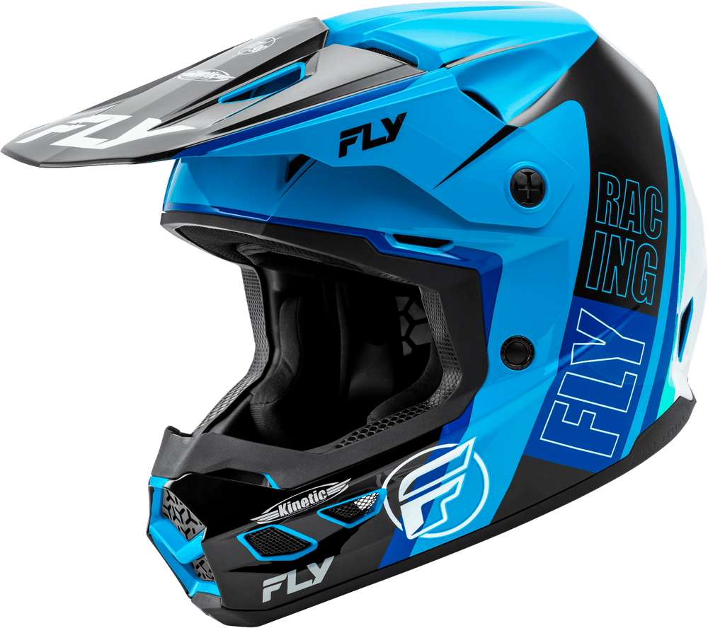 Fly Apparel Blue/Black/White / Medium Fly Kinetic Rally Helmet 2025 73-8660M 191361435171 Jorgensen Powersports
