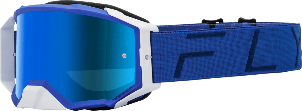 Fly Apparel Blue w/Sky Blue Mirror/Sky Blue Lens / Adult Fly Zone Pro Goggles 2025 37-51909 191361408205 Jorgensen Powersports