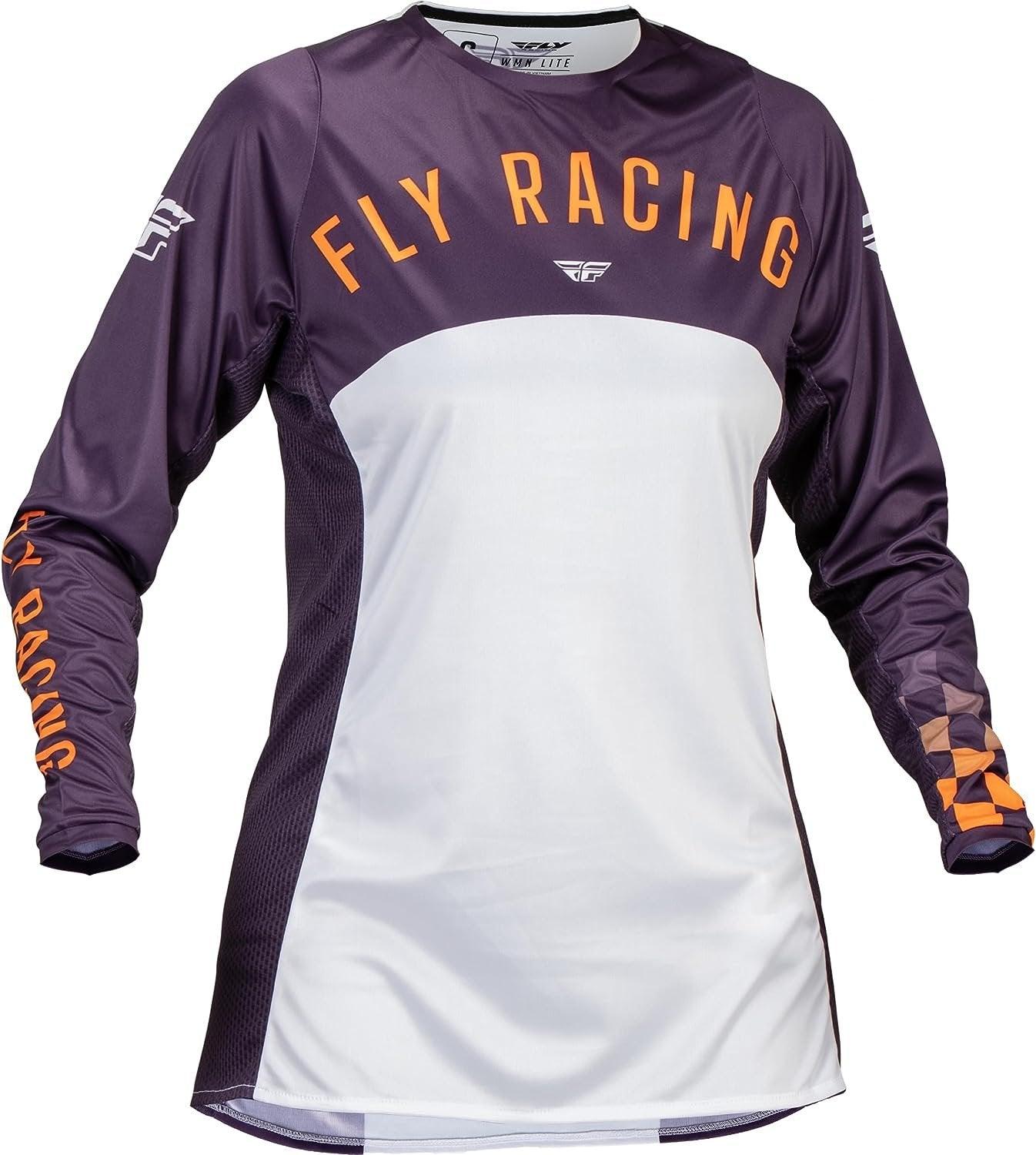 Fly Apparel Deep Purple/White/Neon Coral / Small Fly Lite Woman's Jersey 377-621S 191361419560 Jorgensen Powersports