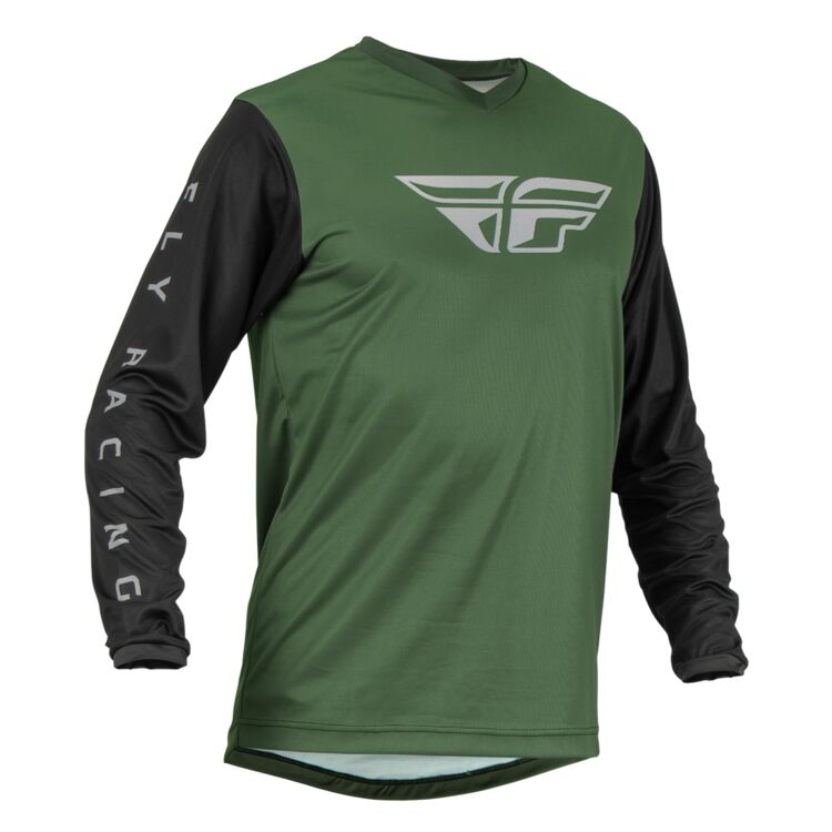 Fly Apparel Fly F-16 Jersey (Olive/Black, Small) USED 376-923S U Jorgensen Powersports