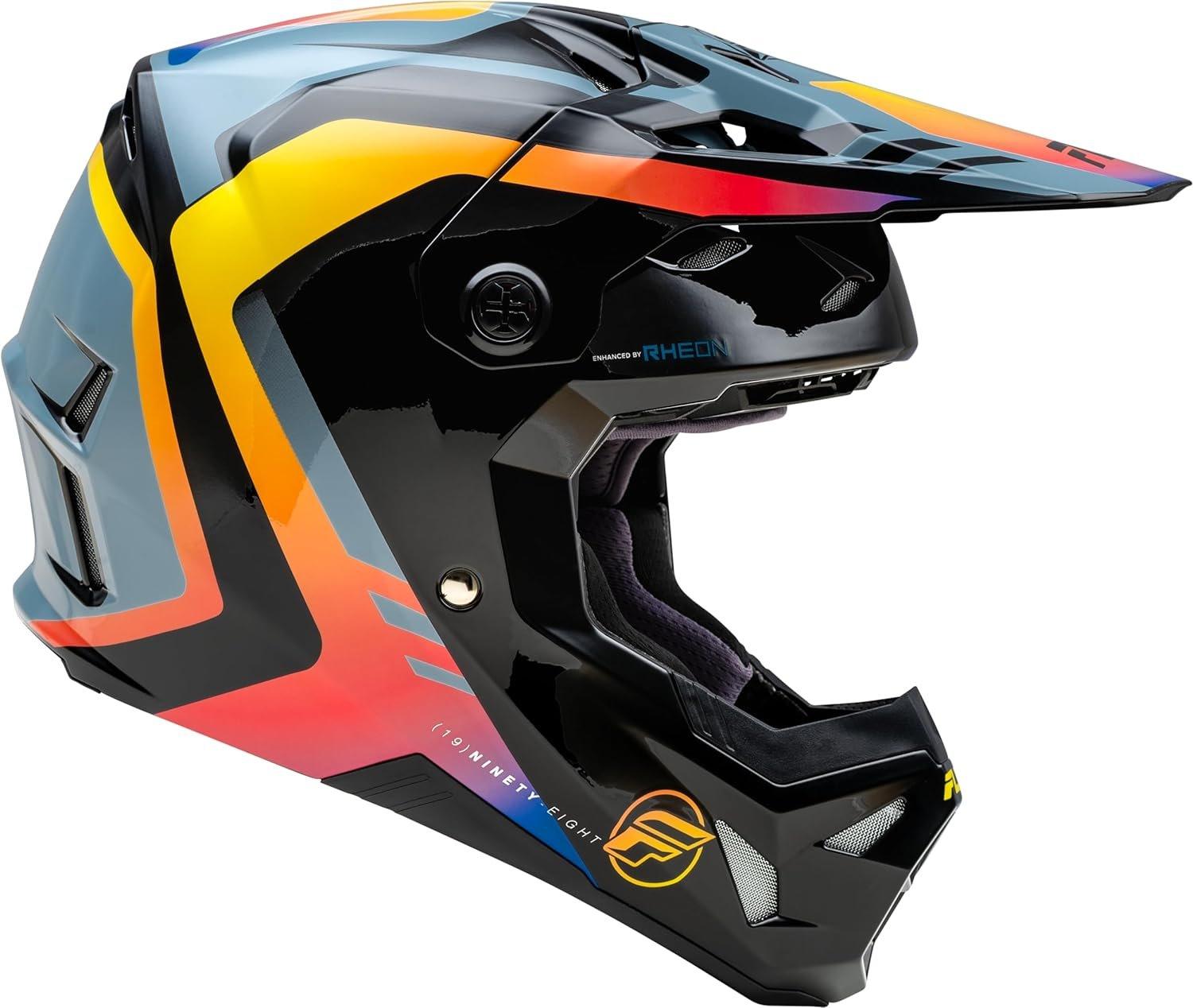 Fly Apparel Gray/Black/Electric / Medium Fly Formula CP Rush Helmet 2025 73-0038M Jorgensen Powersports