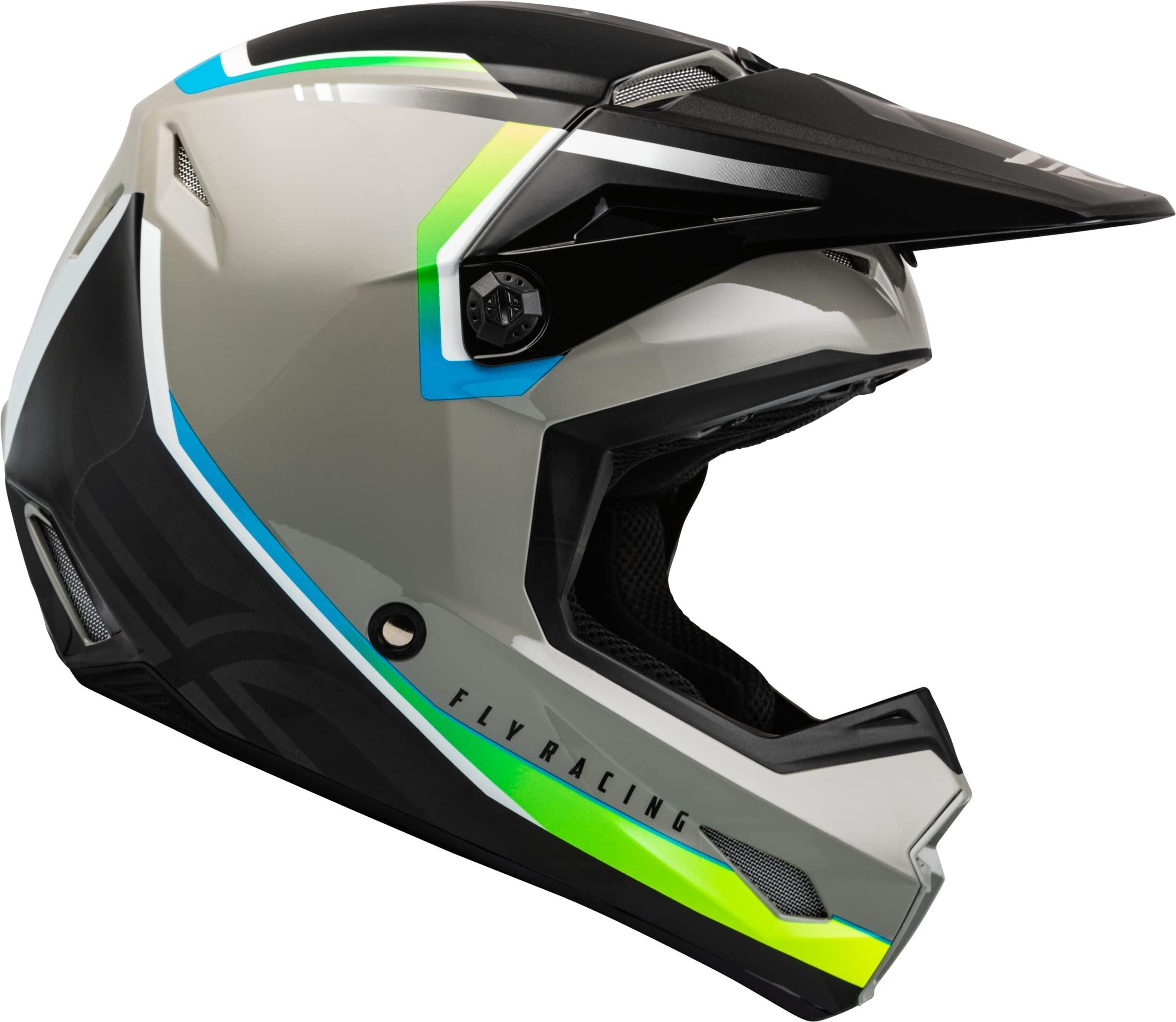 Fly Apparel Grey/Black / X-Large Fly Kinetic Vision Helmet 73-8650X B0B3LZMJVY Jorgensen Powersports