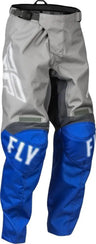 Fly Apparel GREY/BLUE / 26 Fly F-16 Youth Pants 376-23326 B0B3M6KYXY Jorgensen Powersports