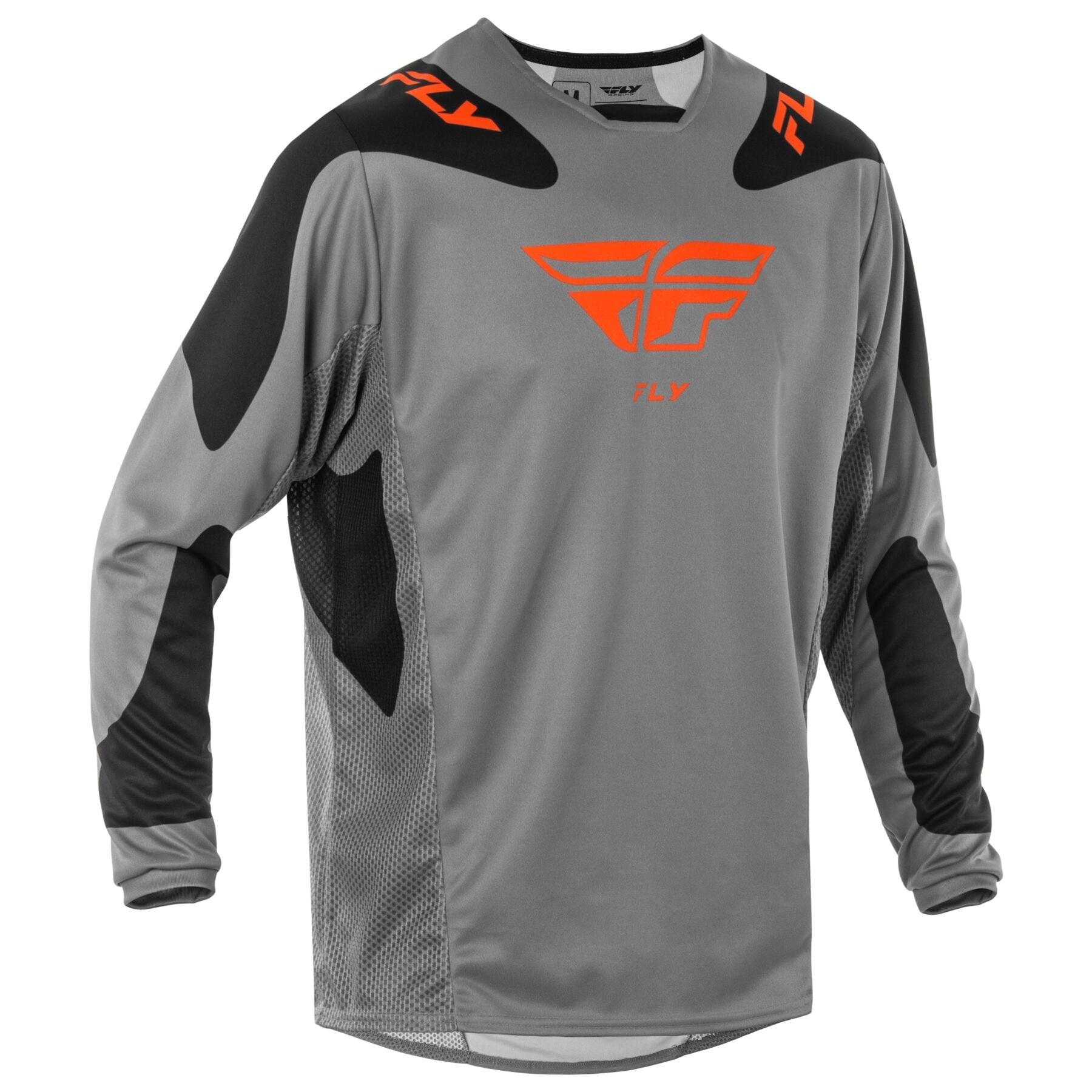 Fly Apparel Grey/Orange/Black / Large Fly Kinetic Sym Jersey 2025 378-422L B0D9CB9P6H Jorgensen Powersports