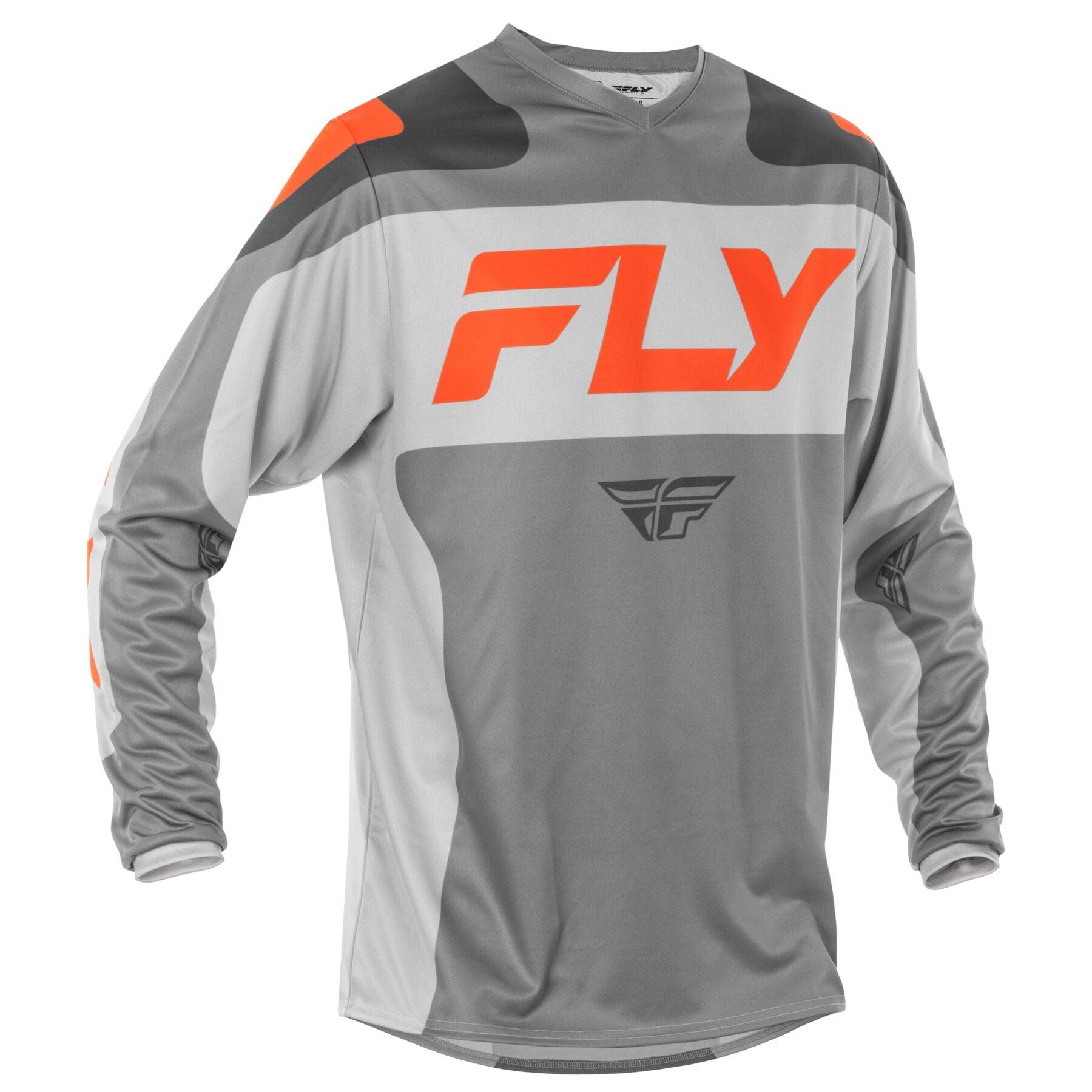 Fly Apparel Grey/Orange / Small Fly F-16 Jersey 2025 378-921S B0D9CBP161 Jorgensen Powersports