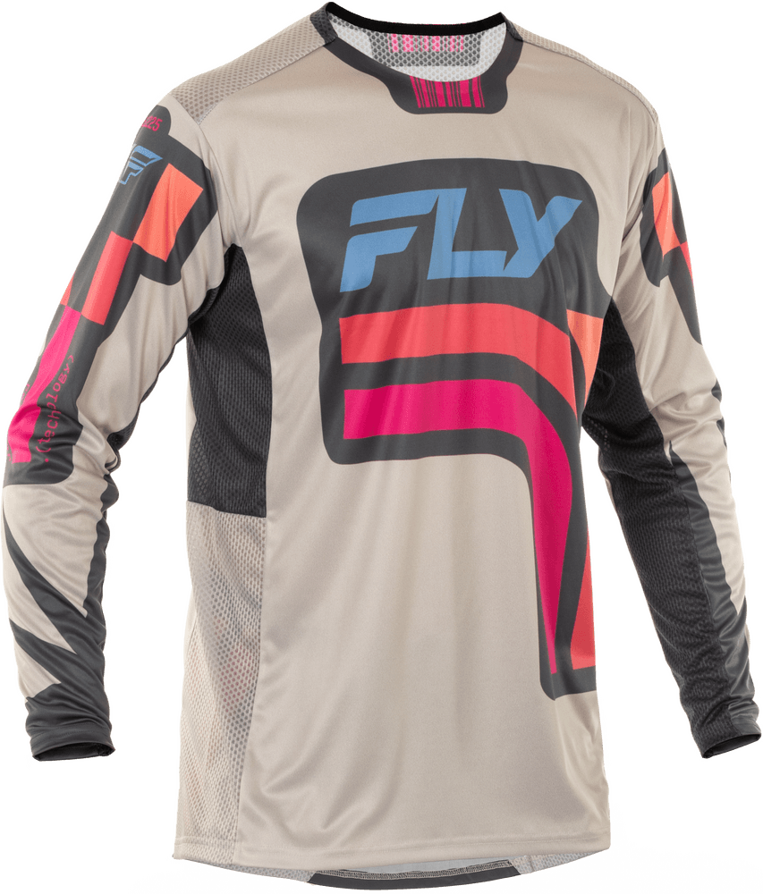 Fly Apparel Light Grey/Pink/Coral / Medium Fly Lite Vice Jersey 2025 378-724M 191361479731 Jorgensen Powersports