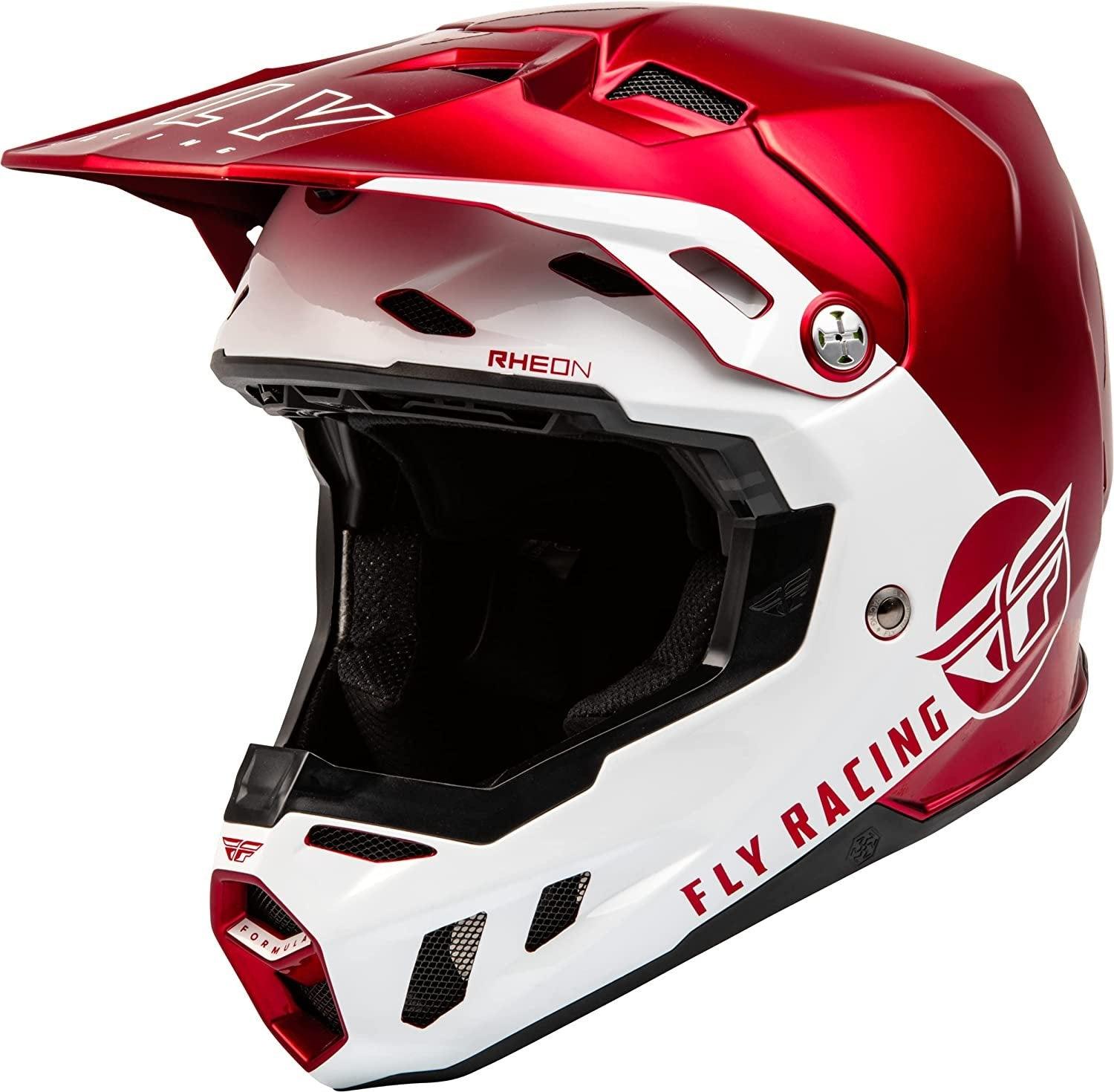 Fly Apparel Metallic Red/White / Medium Fly Formula CC Driver Helmet 73-4323M Jorgensen Powersports