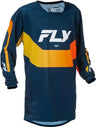 Fly Apparel Navy/Orange / Medium Fly Racing 2026 Youth Kinetic Jersey 379-424YM 191361515538 Jorgensen Powersports