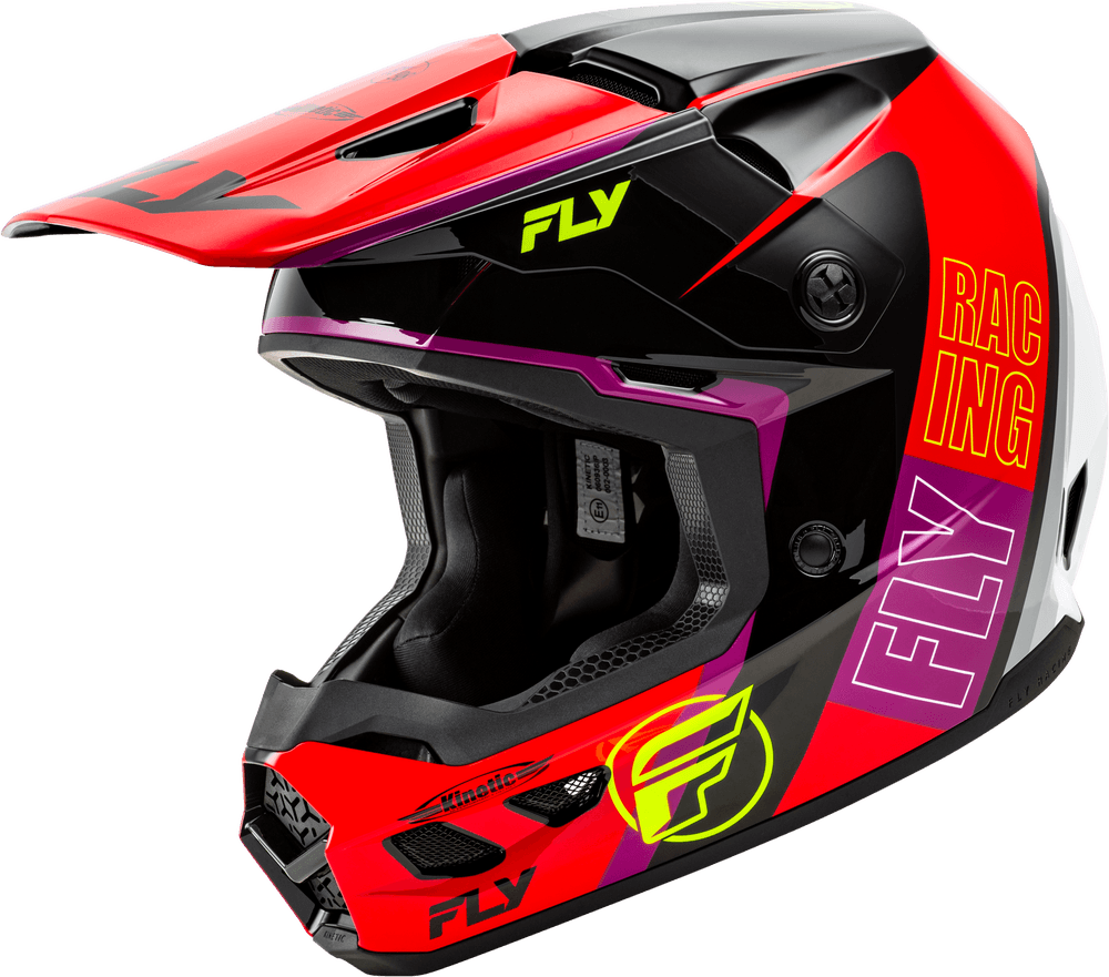 Fly Apparel Red/Black/White / Medium Fly Kinetic Rally Helmet 2025 73-8664M 191361435539 Jorgensen Powersports
