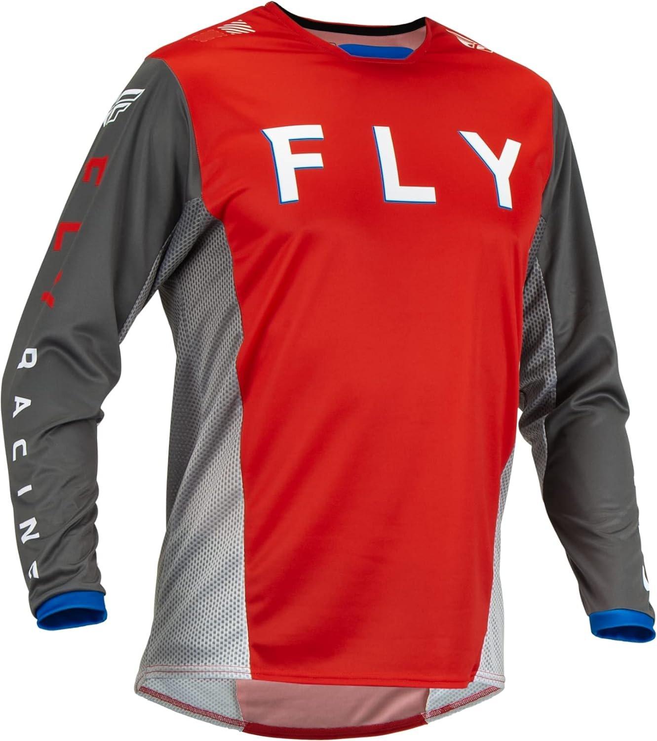 Fly Apparel Red/Grey / Medium Fly Kinetic Kore Jersey 376-424M B0B3M6J79G Jorgensen Powersports