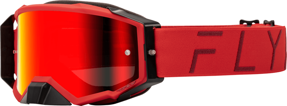 Fly Apparel Red w/Red Mirror/Smoke Lens / Adult Fly Zone Pro Goggles 2025 37-51911 191361408229 Jorgensen Powersports