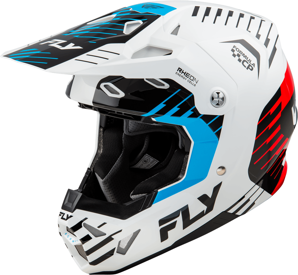 Fly Apparel Red/White/Cyan / Medium Fly Formula CP Slice Helmet 2026 73-0052M 191361482472 Jorgensen Powersports