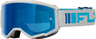 Fly Apparel Sliver/Blue w/Dark Blue Mirror/Smoke Lens / Adult Fly Zone Goggles 2025 37-51523 191361408267 Jorgensen Powersports