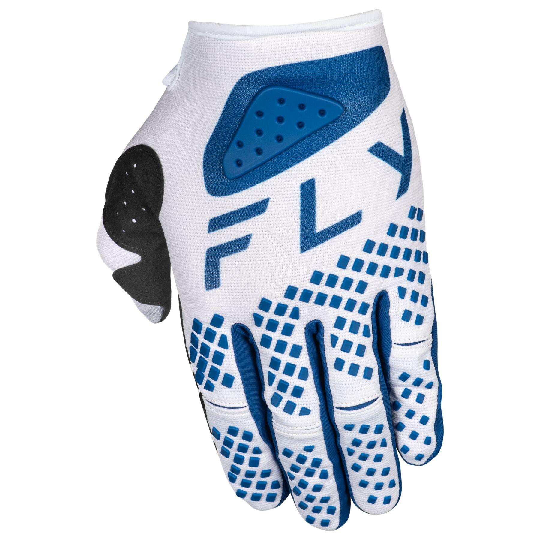 Fly Apparel White/Navy / Youth Large Fly Kinetic Center Gloves Youth 2025 378-511YL B0D9CCS1KP Jorgensen Powersports