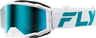 Fly Apparel White/Teal w/Blue/Teal Mirror/Sky Blue Lens Fly Zone Elite Goggles 37-51907 191361408182 Jorgensen Powersports