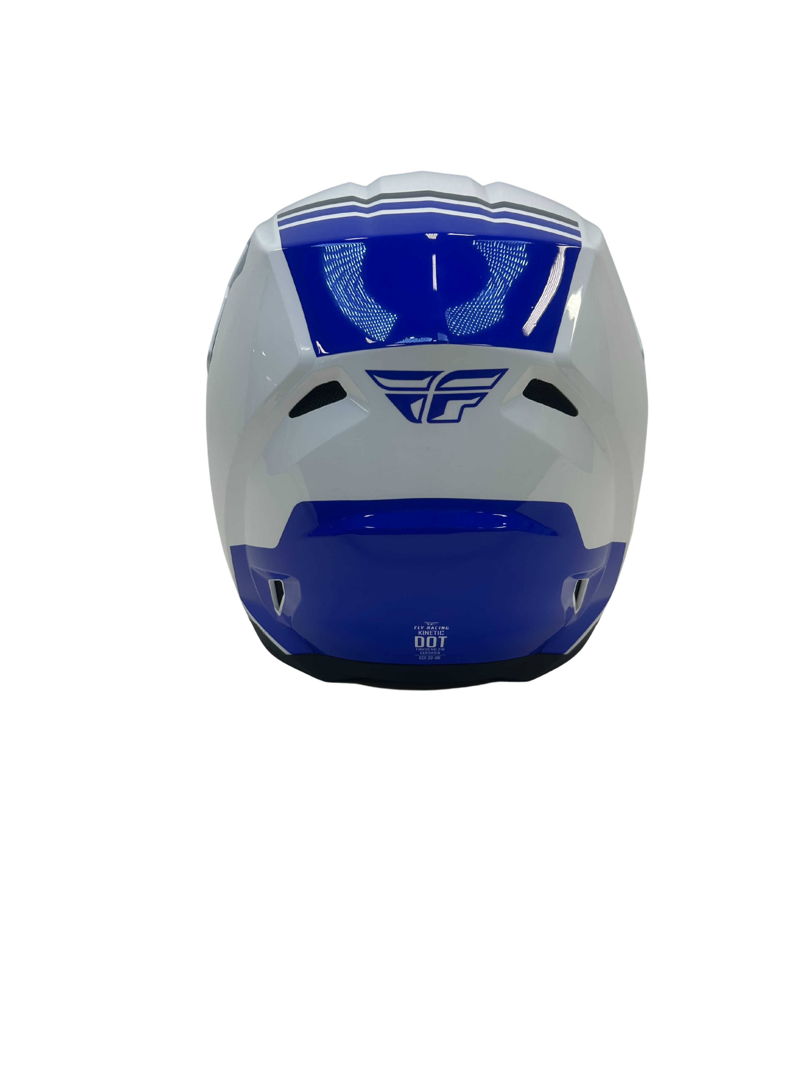 Fly helmet FLY RACING KINETIC VERDICT HELMET Blue/White Size 2X-Large USED 73-87222X U Jorgensen Powersports