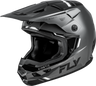 Fly helmet Grey/Black/White / Small FLY RACING KINETIC VERDICT HELMET 73-8720S 191361507175 Jorgensen Powersports