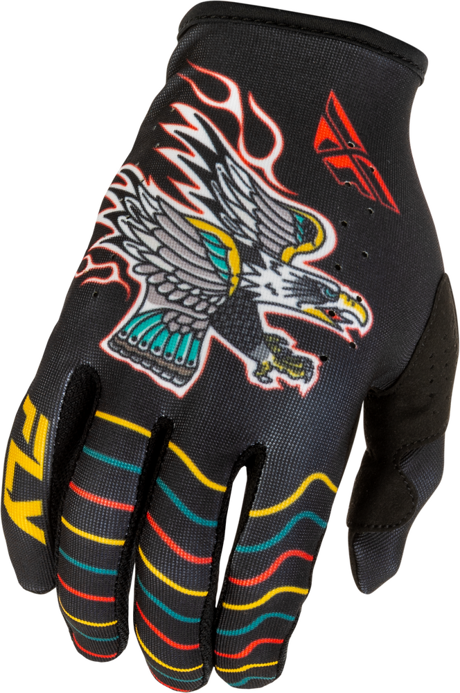 Fly Protection Black / X-Small FLY RACING LITE GLOVES 379-714XS 191361514371 Jorgensen Powersports