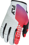 Fly Protection Gray / Youth Medium FLY RACING YOUTH KINETIC GLOVES 2026 379-413YM 191361516290 Jorgensen Powersports